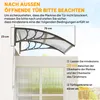 Outsunny Vordach für Haustür 100 x 75 cm Überdachung aus Produktbild-Vorschau 7