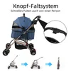 Hundewagen Hundebuggy klappbar für Hunde & Katzen bis 20 kg Produktbild-Vorschau 4