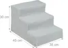 Relaxdays Hundetreppe 3 Stufen, kleine & große Hunde, Bett Produktbild-Vorschau 4