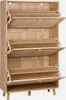 sweeek - Schuhschrank mit Rohrgeflecht - Natur Produktbild-Vorschau 5