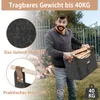 UISEBRT Set de 2 sacs en feutre pliables pour bois de Voir les images du produit 5