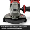 Einhell Akku-Winkelschleifer TE-AG 18/125-2 Li 1x4.0 Ah Produktbild-Vorschau 7