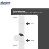 Diagram showing how to install a rain downpipe flap. Produktbild-Vorschau