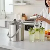 Relaxdays Eisbehälter rund mit Deckel, Eiszange, Produktbild-Vorschau 2
