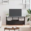 vidaXL Szafka pod TV czarna 102x33x45 cm materiał Podgląd zdjęcia produktu 2