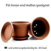 BigDean 4 Stück Blumentopf mit Untersetzer rund ø 20 cm Produktbild-Vorschau 6