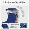 CASARIA® Sonnenliege Bari klappbar Wetterfest mit Dach Produktbild-Vorschau 4