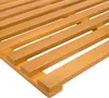 vidaXL Badematte Uni Braun 80 x 48 x 2,5 cm Holz Produktbild-Vorschau 7