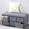 KESPER Čalúnená Komoda 6 Priehradok 76 X 38 X 38 cm Svetlo Náhľad obrázku produktu 3