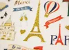Nálepka - Paríž - zlaté a trblietky Náhľad obrázku produktu 1