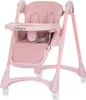 A pink baby high chair is shown from a front-diagonal angle against a white background. Produktbild-Vorschau