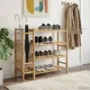 Półka na buty vidaXL, 88 x 27 x 80 cm, bambus, kolor Podgląd zdjęcia produktu 3