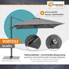 Schneider Ampelschirm TAVO 400 x 300 cm anthrazit – Produktbild-Vorschau 5