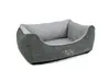 A grey dog bed is shown from a slightly elevated side angle against a white background. Produktbild-Vorschau