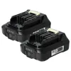 Two black power tool batteries are shown against a white background. Produktbild-Vorschau