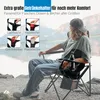 LINUMA® Luxus Faltstuhl SCHWARZ Campingstuhl Anglerstuhl Produktbild-Vorschau 3