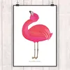 Mr. & Mrs. Panda Bild Flamingo Stolz DIN A0 - Weiß - Produktbild-Vorschau 2