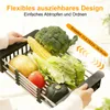 OKWISH Spülen, Verlängerbarer Spülbecken Abtropfkorb, Produktbild-Vorschau 2