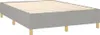 Boxspringbett mit Matratze Hellgrau 140x200 cm Stoff Produktbild-Vorschau 3