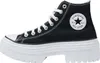 A black Converse Chuck Taylor All Star Lugged sneaker with a white sole and white laces, shown from the side against a white background. Náhľad obrázku produktu