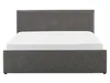 BELIANI Bett Samtstoff Grau 160 x 200 cm Bettkasten Produktbild-Vorschau 7