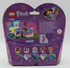 The back of a LEGO Friends Olivia's Summer Heart Box packaging, showing the product, character images, and descriptive text. Anteprima dell’immagine prodotto
