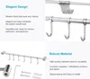 Intirilife inox cuisine barre de suspension avec 6 crochets Voir les images du produit 3