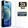 3x iPhone 15 Pro Panzerglas Panzerfolie Displayschutz Produktbild-Vorschau 1