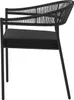 home24 Stapelstuhl - 2er-Set - Stahl / Polyrattan - Schwarz Produktbild-Vorschau 5