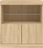 Cloris DesignMöbel Sideboard mit LED-Leuchten Sonoma-Eiche Produktbild-Vorschau 6