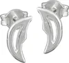Paar Ohrstecker Stecker Halbmond mit Mondgesicht 925 Silber Produktbild-Vorschau 1
