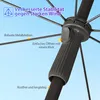 Sekey Sonnenschirm Rund Ø180cm Gartenschirm UV Schutz 50+ Produktbild-Vorschau 5