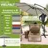 tillvex Sonnenschirm Taupe Ø 300 cm Ampelschirm Produktbild-Vorschau 5