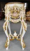 Casa Padrino Barock Säule mit Marmorplatte Weiß / Rosa / Produktbild-Vorschau 1