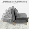 HOMCOM Schlafsofa 2-Sitzer Sofa mit Bettfunktion, Klappsofa Produktbild-Vorschau 5