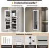 COSTWAY 120 cm großer Schmuckschrank mit LED-Spiegel, Produktbild-Vorschau 4