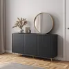 Selsey - Bello Kommode mit Lamellen-Fronten 154 cm schwarz Produktbild-Vorschau 3