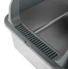 Livingandhome Katzentoilette aus Edelstahl offenes Produktbild-Vorschau 3