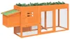 vidaXL Kurník hnedý 204x50x84 cm Borovicový masív Náhľad obrázku produktu 3