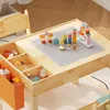 Kinder-Bausteintisch mit 2 Stühlen und Stauraum, Produktbild-Vorschau 4