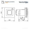 Stille Badventilator Dual 300 Ø150mm Produktbild-Vorschau 2