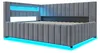 Gestoffeerd bed 140x200 cm, slaapbank met LED-verlichting, Productafbeelding-voorbeeld 13