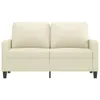 vidaXL 2-Sitzer-Sofa Creme 120 cm Kunstleder Produktbild-Vorschau 3