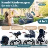 KESSER® Loops Kinderwagen 4 in 1 Kombikinderwagen Produktbild-Vorschau 2