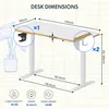 Biurko dziecięce FLEXISPOT, biurko z elektryczną regulacją Podgląd zdjęcia produktu 3