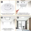 A four-panel instructional diagram showing how to install a ceiling light. Anteprima dell’immagine prodotto