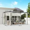 Outsunny Pergola jardin exterieur 3 x 4 m pergola Voir les images du produit 3