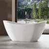 doporro Baignoire îlot Ovale pour Salle de Bain 150cm Blanc Voir les images du produit 4