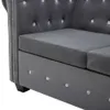 vidaXL 3-osobowa sofa Chesterfield w aksamitnym obiciu Podgląd zdjęcia produktu 5