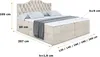 ALTDECOR Boxspringbett mit H4 Matratze und Topper - 120 x Produktbild-Vorschau 6